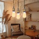 GobekUsa Industrial Loft LED Bar Pendant Light with E27 Socket for Kitchen Dining Room