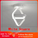 GobekUsa Black Square LED Ceiling Lamp: Modern Lighting for Corridor, Aisle, Cloakroom, Balcony