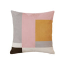 GobekUsa Geometric Embroidery Pillow Cover 45x45cm/30x50cm Yellow Pink Abstract Design