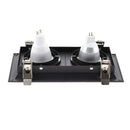 GobekUsa Double Ring LED Ceiling Downlights GU10 MR16 Base Spot Lamps Holder Bracket