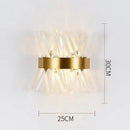 GobekUsa Crystal Wall Lamp: Elegant Lighting for Living Room, Bedroom, and Staircase
