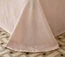 GobekUsa French Princess 1000TC Cotton Bedding Set with Flowers Embroidery and Ruffles