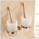 GobekUsa Antique Bronze Carved Bathroom Accessories Set: Towel Rack, Paper Holder, Toilet Brush Holder, Hooks