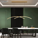 GobekUsa LED Pendant Lights: Modern, Remote-Control, Cord Hanging, for Study, Kitchen, Living Room