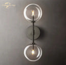 GobekUsa Clear Glass Globe Linear LED Wall Sconce for Bathroom Corridor Bedroom