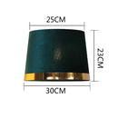 GobekUsa Golden Edge Large Cloth Lampshade Cover for Bedroom Bedside Floor Lamp