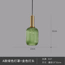 GobekUsa Glass Pendant Lights: Nordic Style Bedroom Kitchen Hanging Lamp