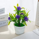 GobekUsa Artificial Flowers Bonsai Vase Mini Potted Home Decor Wedding DIY Flowerpot