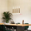 GobekUsa Conical Tube LED Pendant Lights for Bar Kitchen Island - Black Silver Aluminum