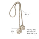 GobekUsa Handwoven Cotton Curtain Tieback Ball Pendant Mini Tapestry Decoration