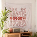 GobekUsa Divination Tapestry Pink Ouija Wall Hanging Tapestries Beach Mat Tarot Boho Decor