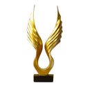GobekUsa Angel Wings Sculpture: Nordic Modern Abstract Resin Home Decor Artware