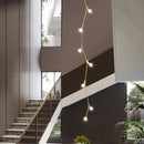 GobekUsa Glass Ball Chandelier for Villa Hotel Staircase Decor