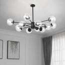 GobekUsa Glass LED Chandeliers: Modern Dining Room Bedroom Living Room Pendant Lights