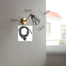 GobekUsa Green Glass LED Wall Lights with Pull Chain Switch, Copper Finish