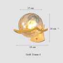 GobekUsa Japanese Moon Wood Wall Lamp - Minimalist Design - LED Sconce Lights