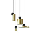 GobekUsa Golden LED Pendant Light for Dining Room, Living Room, Bedroom, and More