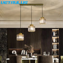 GobekUsa Crystal LED Pendant Chandelier for Dining Living Room Decor