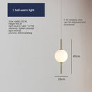 GobekUsa Glass Ball LED Pendant Lamps - Warm Milky White Hanging Lights