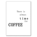 GobekUsa "Awakened Aromas" Canvas Print - Nordic Black & White Coffee Quotes