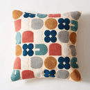 GobekUsa Embroidered Floral Dot Pillow Cover for Cozy Home Decor