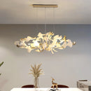 GobekUsa Ginkgo Leaf Decor Chandelier - Nordic Fine Flower Art Light for Living Room