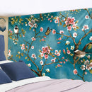 GobekUsa Botanical Wildflower Tapestry Wall Hanging Flower Chart Hippie Bohemian Tapestries