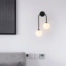 GobekUsa Gold Glass Ball Wall Sconce | Modern Nordic Bedside Lighting for Bedroom