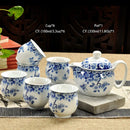 GobekUsa Ceramic Kung Fu Teapot with Dragon Design 350ml - Handmade Porcelain Tea Pot