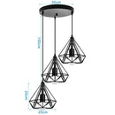 GobekUsa Iron 3-Light Chandelier Pendant for Living Room Kitchen Restaurant