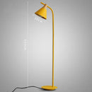 GobekUsa Iron Macaron Floor Lamp: Modern LED Wooden Tall Lamp for Living Room