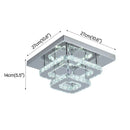 GobekUsa Crystal LED Ceiling Chandelier Modern Lighting Fixture for Home Hotel Decor