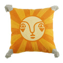 GobekUsa Antique Brown Tiger Print Ethnic Style Pillow Cover with Tassels