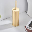 GobekUsa Aluminum Toilet Brush Holder Set, Bath Hardware, Brushed Gold/Black