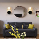 GobekUsa Golden Ring Wall Sconce: Nordic Bedroom Lighting Fixture for Modern Living Room Decor