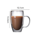 GobekUsa Double-Walled Transparent Glass Cup - Versatile Drinkware for Any Occasion
