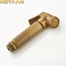 GobekUsa Antique Brass Bidet Faucet Hygienic Muslim Shower Sprayer