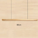 GobekUsa Black Walnut Log Strip Pendant Light for Dining Room, Office, and Bar