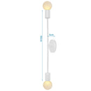 GobekUsa LED Wood Wall Sconce Modern E27 Base Fixture for Aisle Lighting