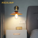 GobekUsa Japanese Glass Wall Light Retro Modern Wall Lamps for Home Lighting