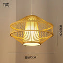 GobekUsa Japanese Bamboo Chandelier Lights for Bedroom Living Room Tea Room Zen Lamps