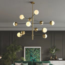 GobekUsa Glass Bubble Chandelier for Kitchen Bar Dining Bedroom Lighting