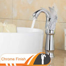 GobekUsa Golden Swan Bathroom Mixer Faucet - Deck Mount Basin Tap with One Handle