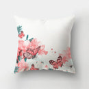 GobekUsa Butterfly Flower Pillow Case: Colorful Animal Landscape Sofa Cushion Cover