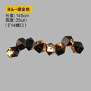 GobekUsa Black Metal DNA Chandelier: Nordic, Modern, Creative Island Light for Bar and Restaurant.