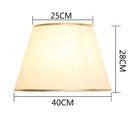 GobekUsa Golden Edge Large Cloth Lampshade Cover for Bedroom Bedside Floor Lamp