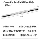 GobekUsa Led Magnetic Downlight: Modern, Recessed, 90Ra, Indoor Ceiling Linear Grille Spot Lighting