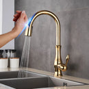 GobekUsa Black Touch Sensor Kitchen Faucet: Pull Out, Sensitive Control, Mixer Tap