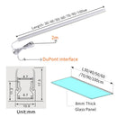 GobekUsa LED Cabinet Bar Lamp for 8mm Glass Panel Bookshelf Strip Light