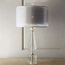 GobekUsa Crystal Table Lamp - Modern Luxe Art Deco Lighting for Living Room, Bedroom, Bedside